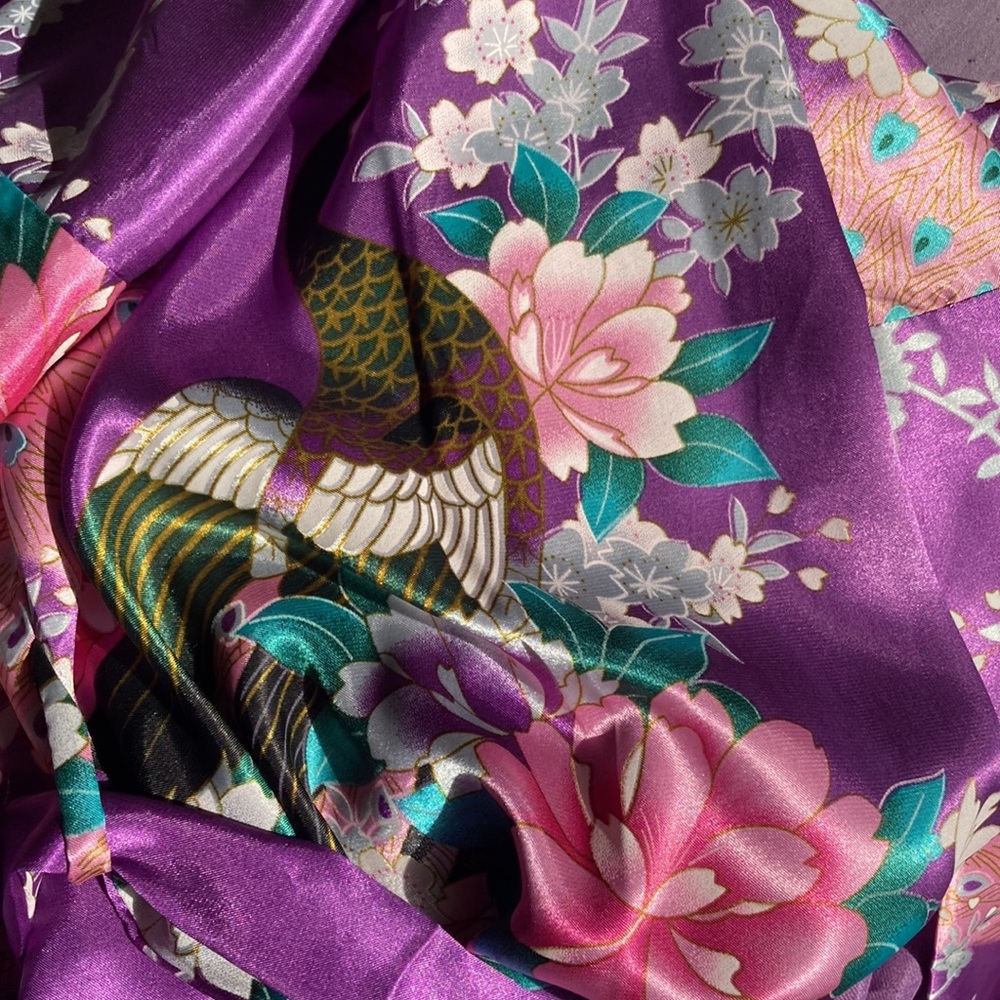 Purple Dressing Robe - Picture 5 of 5
